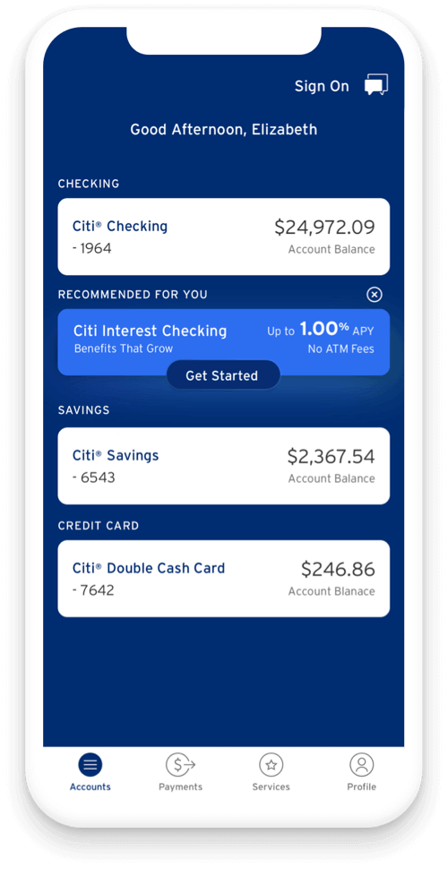 Online Banking & Mobile Banking | Citi.Com